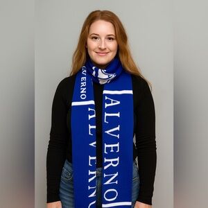 Blue and White Scarf